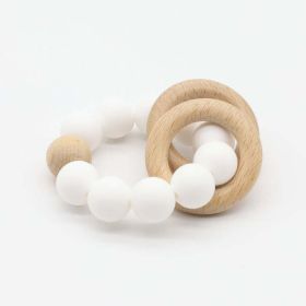Baby Multicolor Chewable Teether Chain Soothing Chain - Average Size (0-8Y) - White