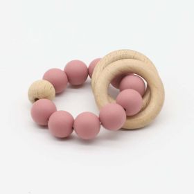 Baby Multicolor Chewable Teether Chain Soothing Chain - Average Size (0-8Y) - Red