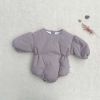 Baby Solid Color Thermal Quilted Long Sleeve Winter Bodysuits - 66 (3-6M) - Purple