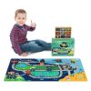 Wooden Train Set Wooden Train Track Set with Mat, city series - as Pic