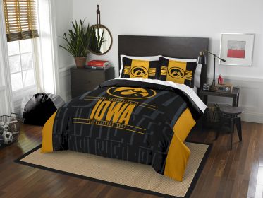 Iowa OFFICIAL NCAA "Modern Take" Full/Queen Comforter & Shams Set; 86" x 86" - 1COL/84900/1002/EDC