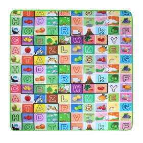 2 Sides Foldable Kids Play Mat Soft Foam Baby Toddlers Crawling Mats Non-Slip Waterproof Play Mat - Multi-Color