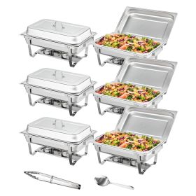 VEVOR Rectangle Chafing Dish Set - 6-Pack