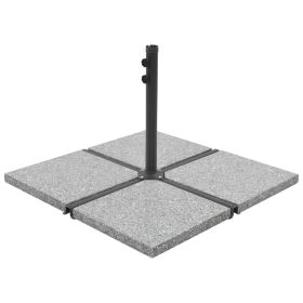 Umbrella Weight Plate Granite 55.1 lb Square Gray - Grey