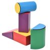 Soft Climb and Crawl Foam Playset; Safe Soft Foam Nugget Shapes Block for Infants; Preschools; Toddlers; Kids Crawling and Climbing Indoor Active Stac