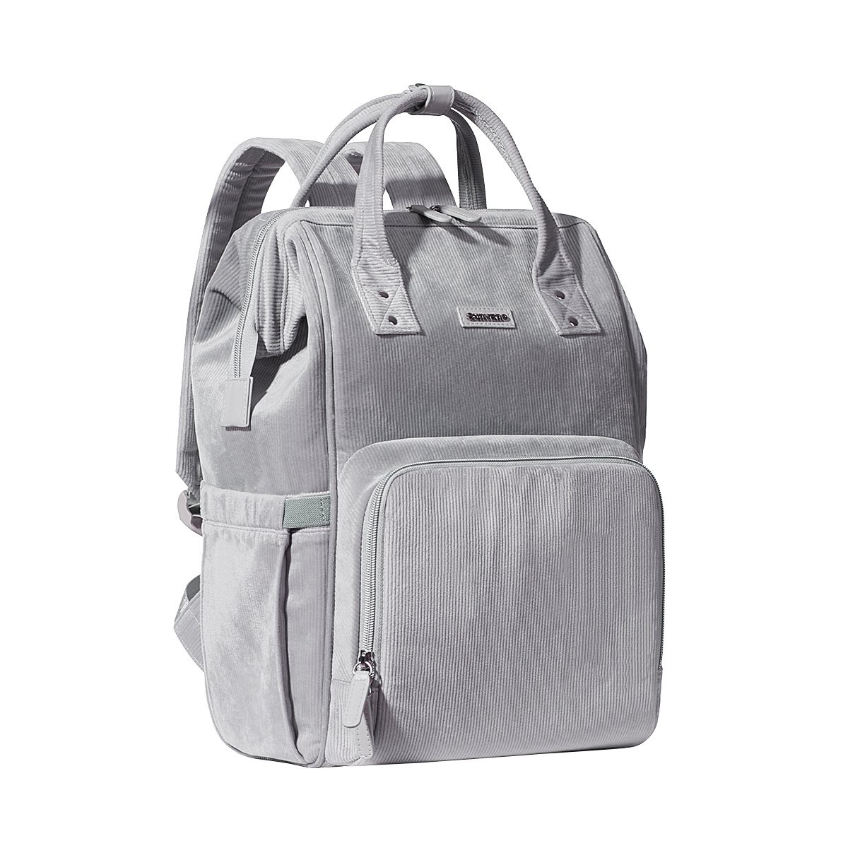 SUNVENO Velvet Stitching Diaper Bag Backpack Large Capacity Tote Shoulder Nappy Bag Organizer for Baby Care with Insulated Pockets,Waterproof Fabric - SUNVENO Velvet Stitching Diaper Bag Backpack Large Capacity Tote Shoulder Nappy Bag Organizer for Baby Care with Insulated Pockets,Waterproof Fabric -