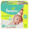 Pampers Swaddlers Hypoallergenic Soft Diapers - Size 1, 164 Count - Pampers