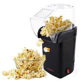 Popcorn Machine Hot Air Electric Popper Kernel Corn Maker Bpa Free No Oil 5 Core POP B - black