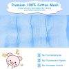 6 Packs Muslin Burp Cloths 6 Layers 100% Cotton Extra Absorbent Baby Burping Cloth - Blue