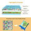 2 Sides Foldable Kids Play Mat Soft Foam Baby Toddlers Crawling Mats Non-Slip Waterproof Play Mat - Multi-Color