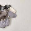Baby Solid Color Thermal Quilted Long Sleeve Winter Bodysuits - 66 (3-6M) - Purple