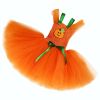 Children's Halloween Pumpkin Tutu Dress With 3-Pieces Jewelry - Kids S (80-90) - Black