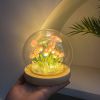 Tulip Night Light DIY Handmade lamp Tulip Flowers Lamp Heat Shrinkable Film Home Room Decor Exquisite Gift For Mother Girlfriend - 16 Flowers - CN