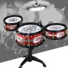 Children Jazz Drum Toy Sticks Rock Set; Musical Hand Drum For Kids Drums Boys Girls Gift Educational Toy For Children - As Show