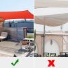20'x23' Rectangle Sun Shade Sail/ Watermalon Red - LA01