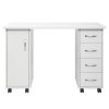 FCH Manicure Nail Table with Drawer White - as picture