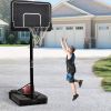 Portable Basketball Hoop & Goal with Vertical Jump Measurement, Outdoor Basketball System with 6.6-10ft Height Adjustment for Youth, Adults - as Pic