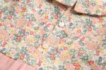 Baby Girl Floral Print Pattern False 1-Piece Design Long Sleeved Onesies - 66 (3-6M) - Pink