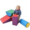 Soft Climb and Crawl Foam Playset; Safe Soft Foam Nugget Shapes Block for Infants; Preschools; Toddlers; Kids Crawling and Climbing Indoor Active Stac