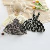 Baby Girl Solid Color Lapel Shirt & Animal Pattern Sling Dress Sets - 66 (3-6M) - Black