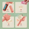 Bubble Hammer Gun Children Gift Toys Small Fan Soap Bubbles Gun Kids Toys 23 Hole Bubbles Machine Angel Bubble Gun Removable - Angel gun purple - Chin