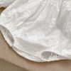 Baby Girl Solid Color Long Sleeve Sweet Style Quality Onesies - 66 (3-6M) - White