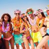 40-100pcs Hawaiian Party Artificial Flowers leis Garland Necklace Headband Garlands Beach Tropical Party Supplies Wedding Decor - Set D-60pcs - China