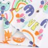 Baby Girl Cartoon Graphic Short Sleeve Summer Fashion Dress - 90 (12-24M) - White