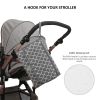 Baby changing diaper pad mother and baby travel portable waterproof diaper pad multifunctional wet wipes bag mommy bag accessories - Diaper pads-gray