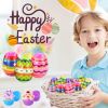 2023 Easter Eggs Happy Easter Decorations Plastic Easter Eggs Candies Chocolate Gift Boxes Colorful Egg DIY Craft for Kids Gift - 36pcs - CN