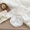 Baby Girl Solid Color Long Sleeve Sweet Style Quality Onesies - 66 (3-6M) - White